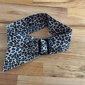 Soft faux leather sticky cheetah 🐆 belt with square buckle